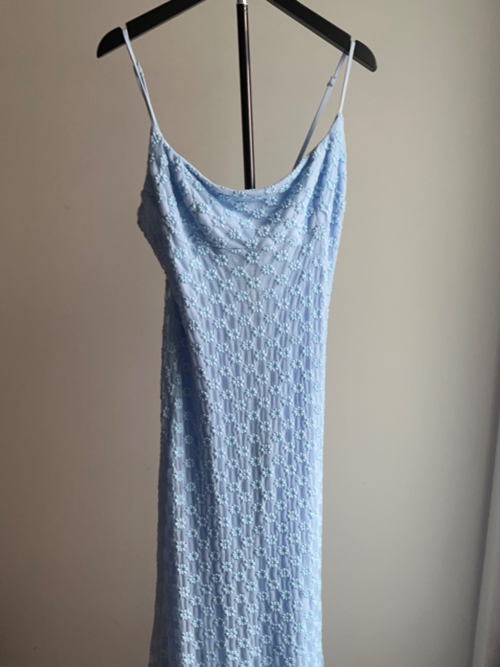 Bardot baby blue lace mermaid maxi dress - NWT "Adoni" Size L/8